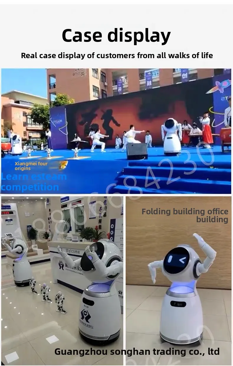 Hot Selling AI Reception Robot for Food Serving & Delivery Service Robots for Restaurant & Hotel Supplies(Image6) Hot Selling AI Reception Robot for Food Serving & Delivery Service Robots for Restaurant & Hotel Supplies(Image6)