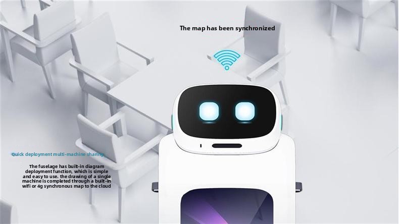 Robot Pengiriman Komersial Youbao dengan Sensor Sambutan dan Baki Makanan Pintar untuk Pemasaran dan Iklan(Gambar9)