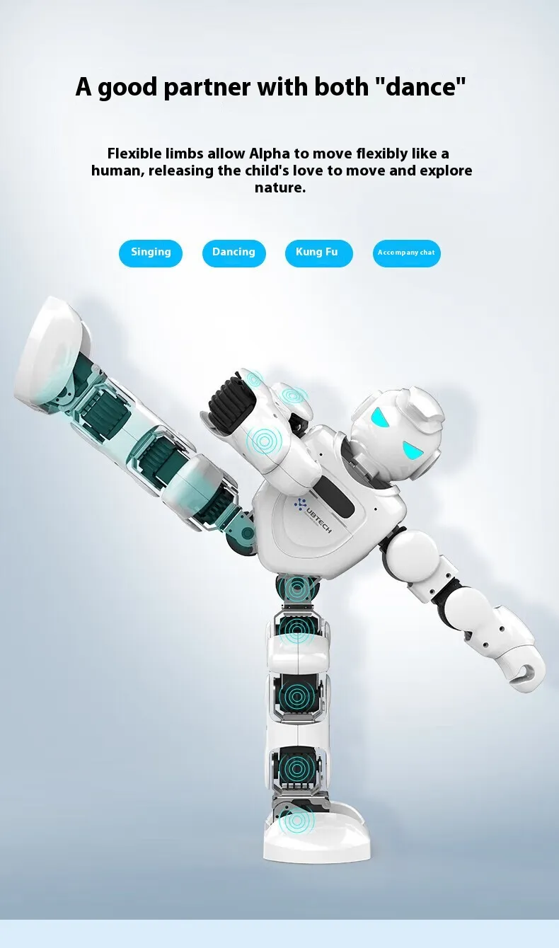 Robot Edukasi Anak Ubtech untuk Belajar Puzzle Cerdas Menyanyi Menari Mainan Cerita Hadiah Sempurna untuk Peralatan Layanan(Gambar5) Robot Edukasi Anak Ubtech untuk Belajar Puzzle Cerdas Menyanyi Menari Mainan Cerita Hadiah Sempurna untuk Peralatan Layanan(Gambar5)