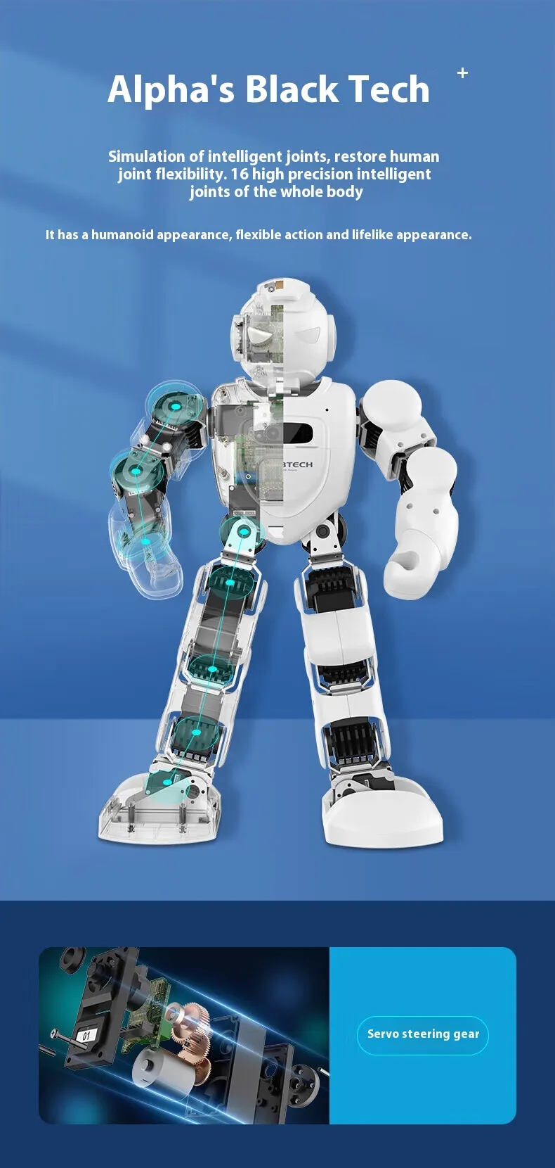 Robot Edukasi Anak Ubtech untuk Belajar Puzzle Cerdas Menyanyi Menari Mainan Cerita Hadiah Sempurna untuk Peralatan Layanan(Gambar4) Robot Edukasi Anak Ubtech untuk Belajar Puzzle Cerdas Menyanyi Menari Mainan Cerita Hadiah Sempurna untuk Peralatan Layanan(Gambar4)