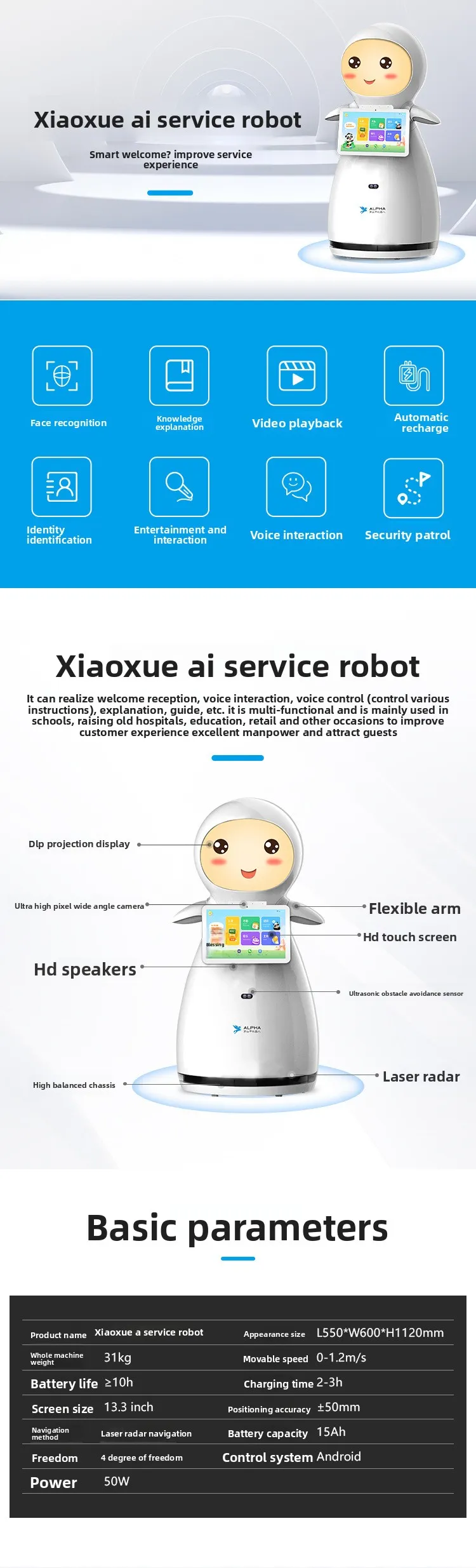 Robot Komersial Cerdas Pangolin Xiaoxue untuk Layanan Sambutan dan Dialog Suara di Ruang Pameran(Gambar1) Robot Komersial Cerdas Pangolin Xiaoxue untuk Layanan Sambutan dan Dialog Suara di Ruang Pameran(Gambar1)