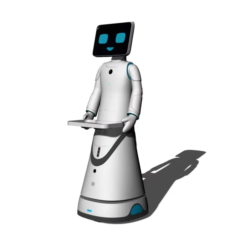 Robot inteligent de recepție cu serviciu de bun venit și dialog vocal automat pentru holul de expoziție Xiaomi 2, utilizat comercial