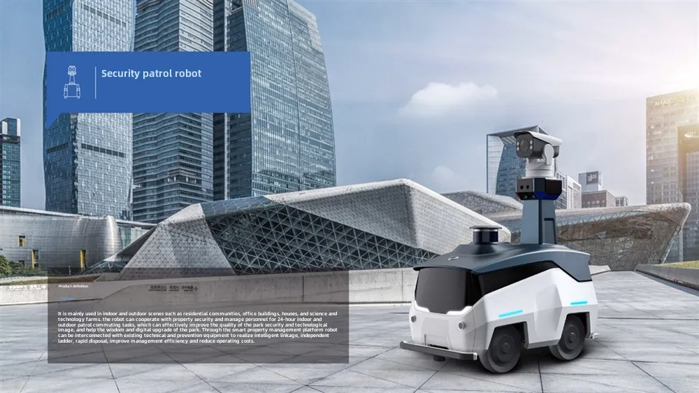 Real-Time Unmanned Patrol Robot for Residential & Factory Security for Indoor/Outdoor Use for Park Scenic Area Remote Inspection(Image2) Real-Time Unmanned Patrol Robot for Residential & Factory Security for Indoor/Outdoor Use for Park Scenic Area Remote Inspection(Image2)