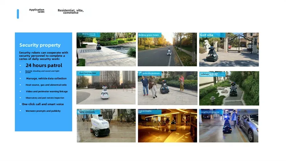 Real-Time Unmanned Patrol Robot for Residential & Factory Security for Indoor/Outdoor Use for Park Scenic Area Remote Inspection(Image10) Real-Time Unmanned Patrol Robot for Residential & Factory Security for Indoor/Outdoor Use for Park Scenic Area Remote Inspection(Image10)