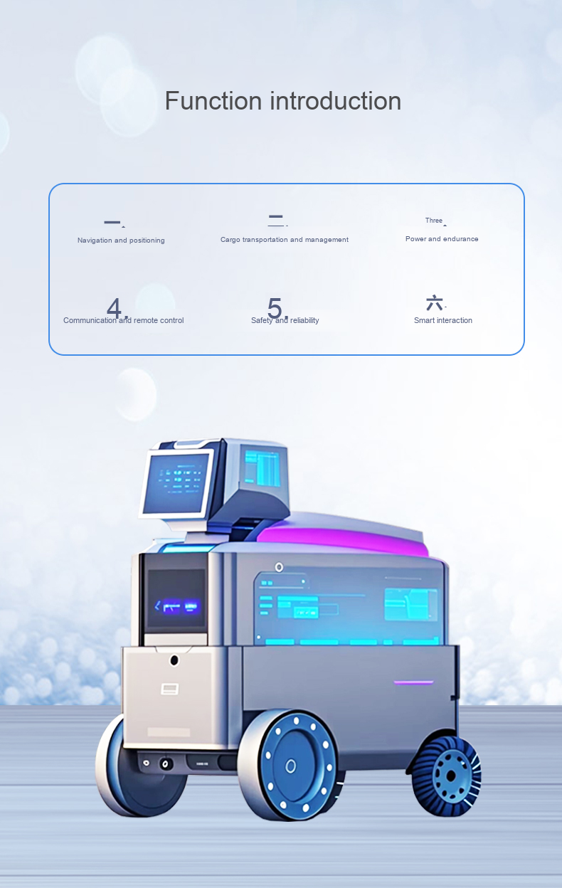 Robot Pengantar Tanpa Awak dengan Bantuan Suara AI Cerdas untuk Keamanan Luar Ruangan dan Layanan Multifungsi Komunitas(Gambar4) Intelligent AI Voice Mutual Assistance Unmanned Delivery Robot for Outdoor Security Multifunctional Community Service Courier(Image4)