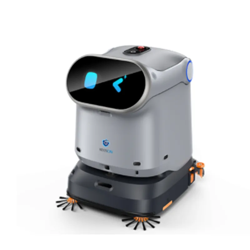 Robot de curățenie inteligent profesional 4-în-1 pentru clădiri de birouri mici și medii, supermarketuri, energie de vârf ridicată