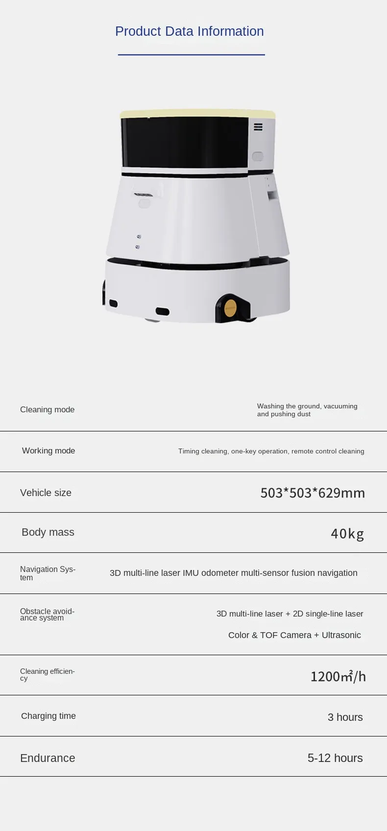 Robot Pembersih Komersial Zhihui C2 Pencuci Lantai Cerdas untuk Rumah Sakit Pusat Perbelanjaan Gedung Perkantoran untuk Kebersihan(Gambar6) Zhihui C2 Commercial Cleaning Robot Intelligent Floor Washing for Hospitals Shopping Malls Office Buildings for Cleaning(Image6)