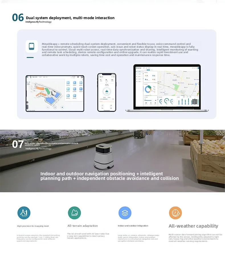 All-In-One Intelligent Sweeping Robot Fully Automatic Liquid Floor Cleaning for Commercial Cleaners Special Nanny(Image5)