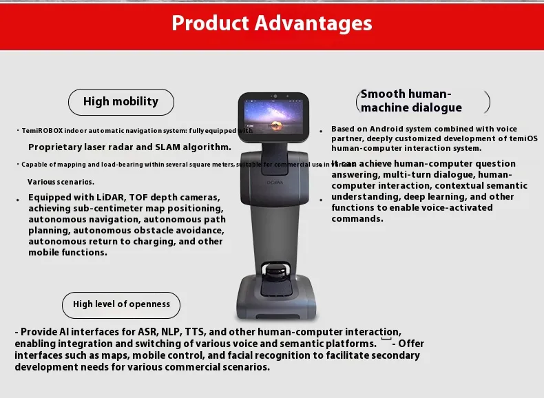 Hot Selling Ai Logistics Robot for Food Serving & Delivery Restaurant & Hotel Supplies(Image2)