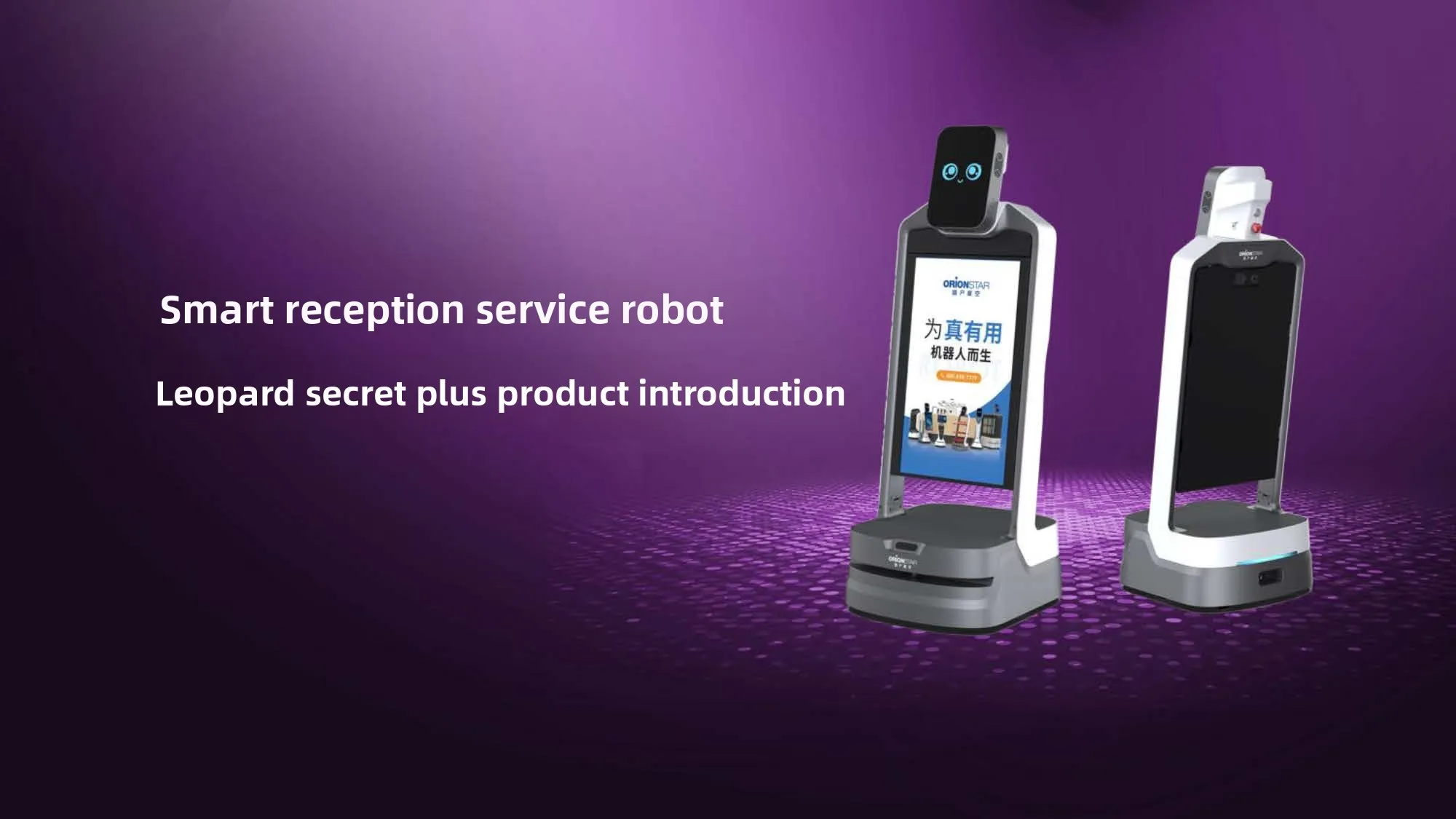 High-End Large Screen Interactive Exhibition Hall Guide Robot Leopard Assistant Front Desk Reception with Road Leading Promotion(Image1)