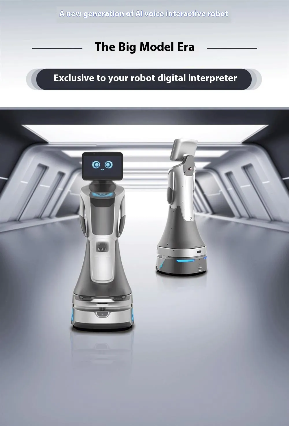 Robot Resepsionis Cerdas Leopard dengan Layanan Sambutan Suara Otomatis untuk Penggunaan Komersial di Ruang Pamer Xiaomi 2(Gambar1) For Xiaomi 2 Exhibition Halls Intelligent Robot Reception Service Leopard Welcome Automatic Voice Dialogue for Commercial Used(Image1)